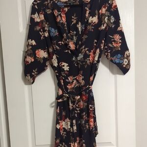41 Hawthorn Navy Floral Long Sleeve Dress